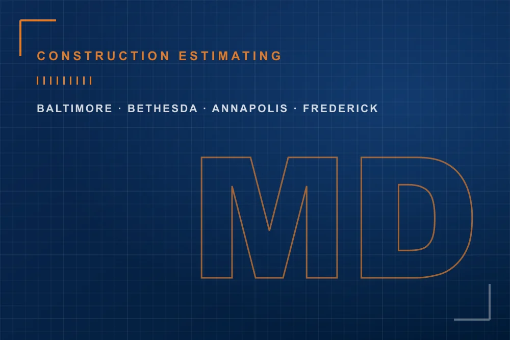 Construction estimating services in Maryland