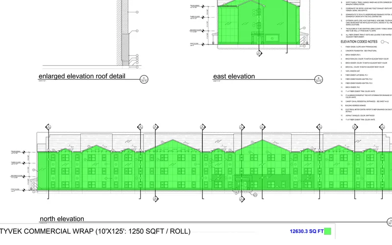 Building Wrap & Sill Sealer Takeoffs services by MassBid Estimation